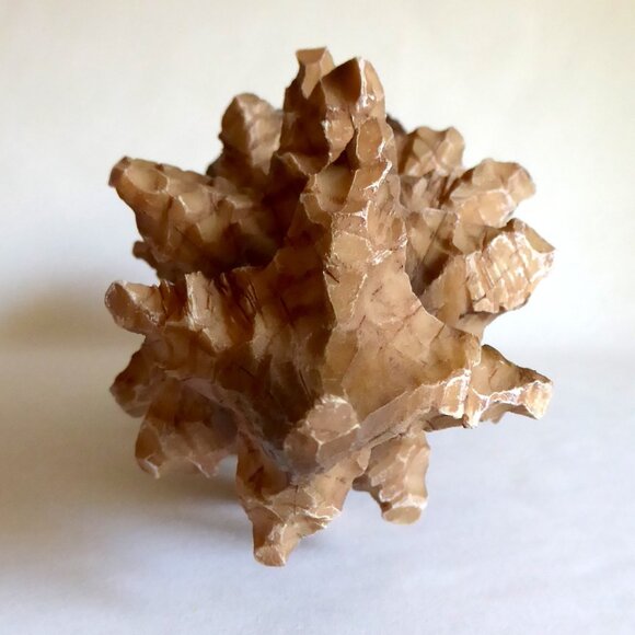 NEW 18” RESIN RUSTIC REALISTIC FAUX CARVED WOOD LOG TREE SCULPTURE CABIN DECOR - Picture 7 of 7